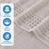 Napa Zero Twist Cotton Solid Waffle Honeycomb Bath Sheet Set of 2 - Towel Set by Superior Brand