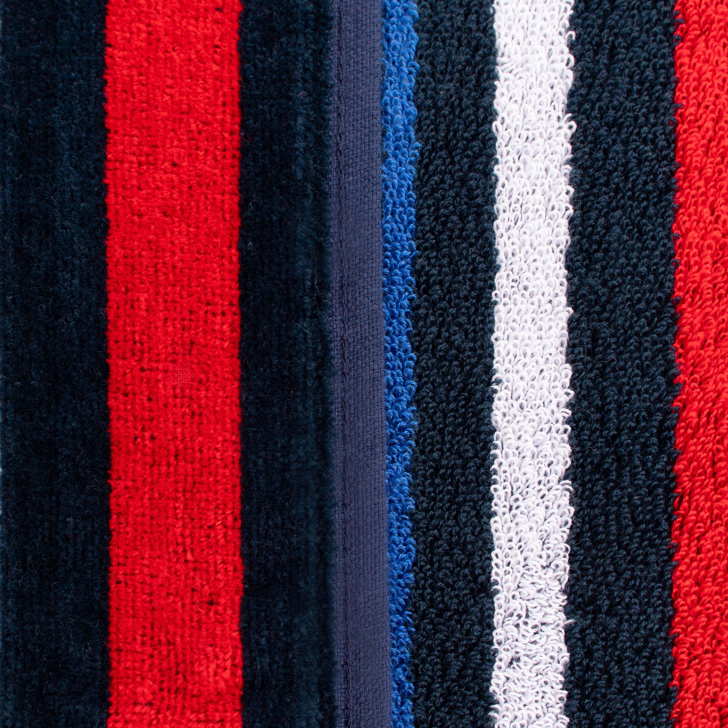 Nautical Stripe Oversized Cotton Beach Towel Set of 2 Piece - Egyptian Cotton Beach Towel by Superior Brand