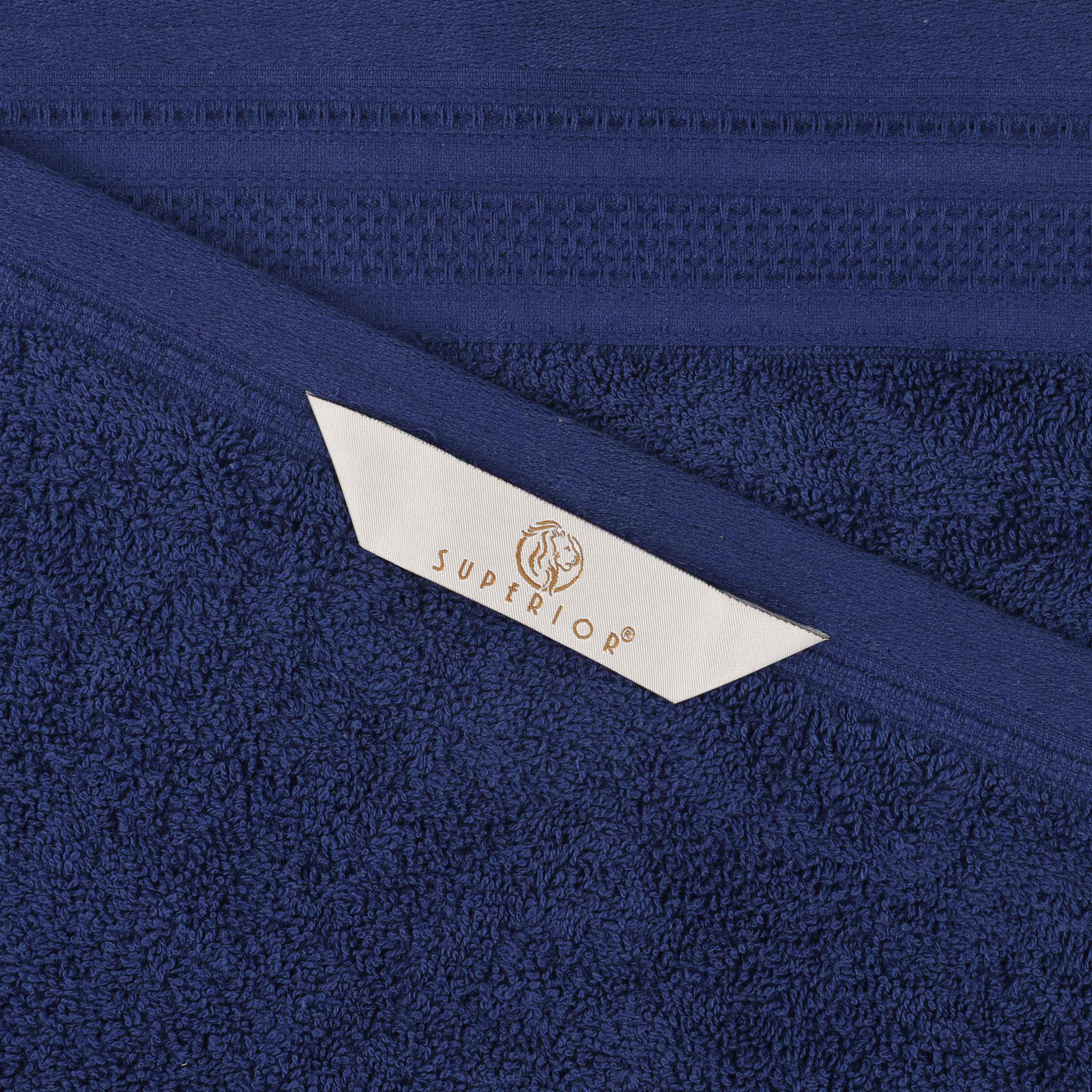 Cotton Waffle Border Towel Set 12-Piece - Honeycomb - Towel Set by Superior Brand