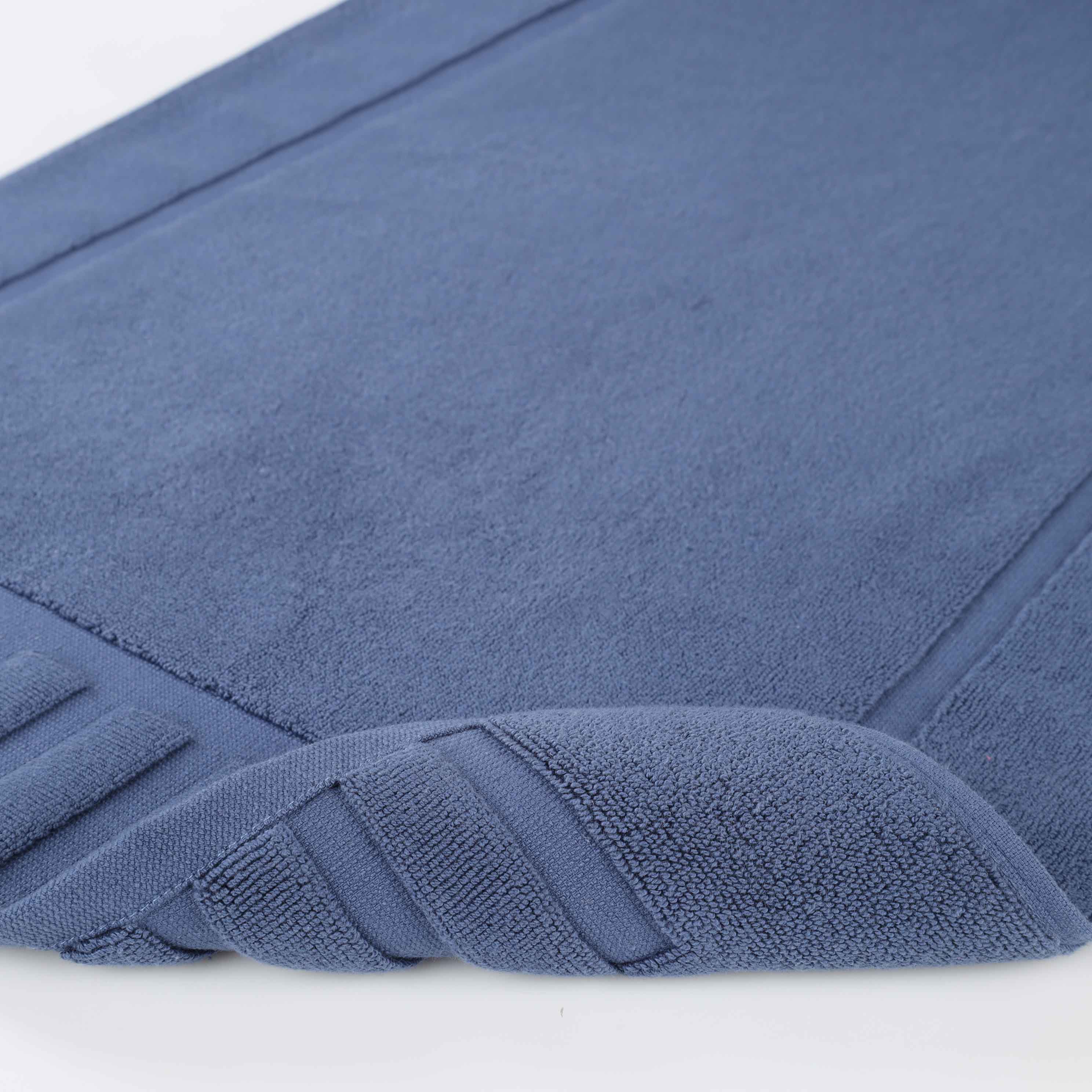 Leo Cotton Solid Modern Absorbent Heavy Washable Bath Mat Set of 2 - Bath Mats by Superior Brand