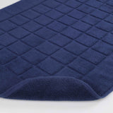 Nora Cotton Solid Absorbent Thick Checkered Washable Bath Mat Set of 2 - Bath Mats by Superior Brand