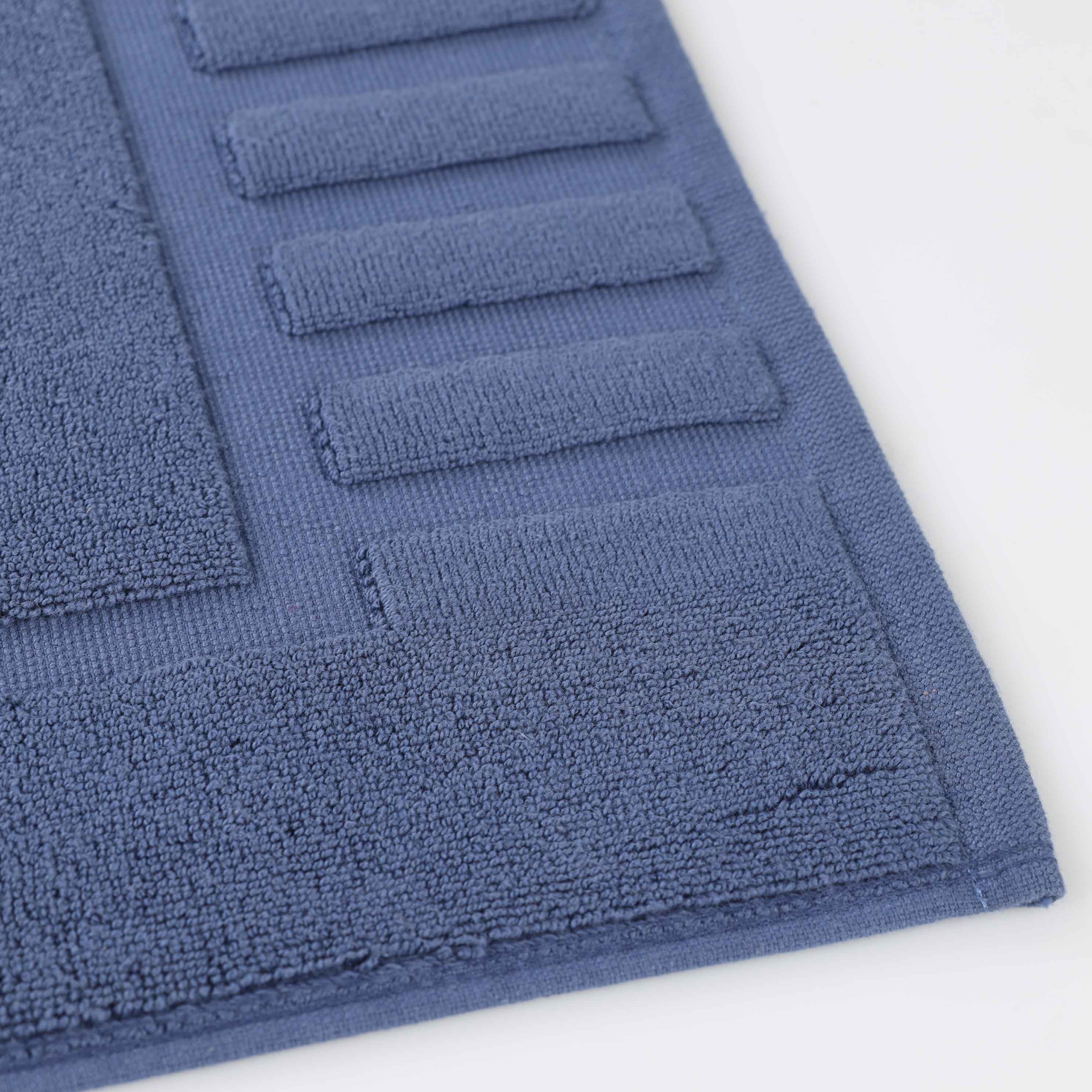 Leo Cotton Solid Modern Absorbent Heavy Washable Bath Mat Set of 2 - Bath Mats by Superior Brand