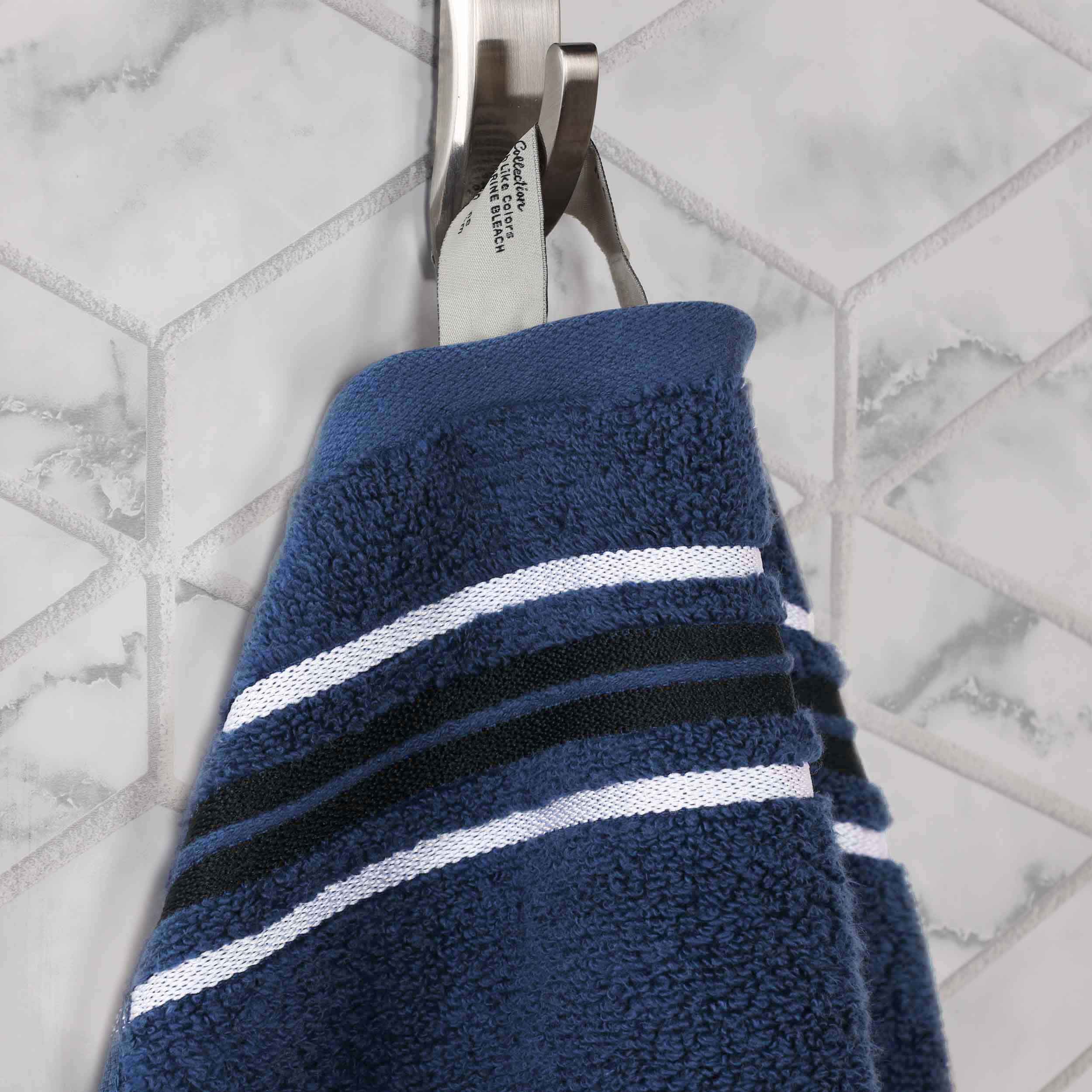 Sadie Zero Twist Cotton Solid and Jacquard Floral 12 Piece Towel Set - Towel Set by Superior Brand