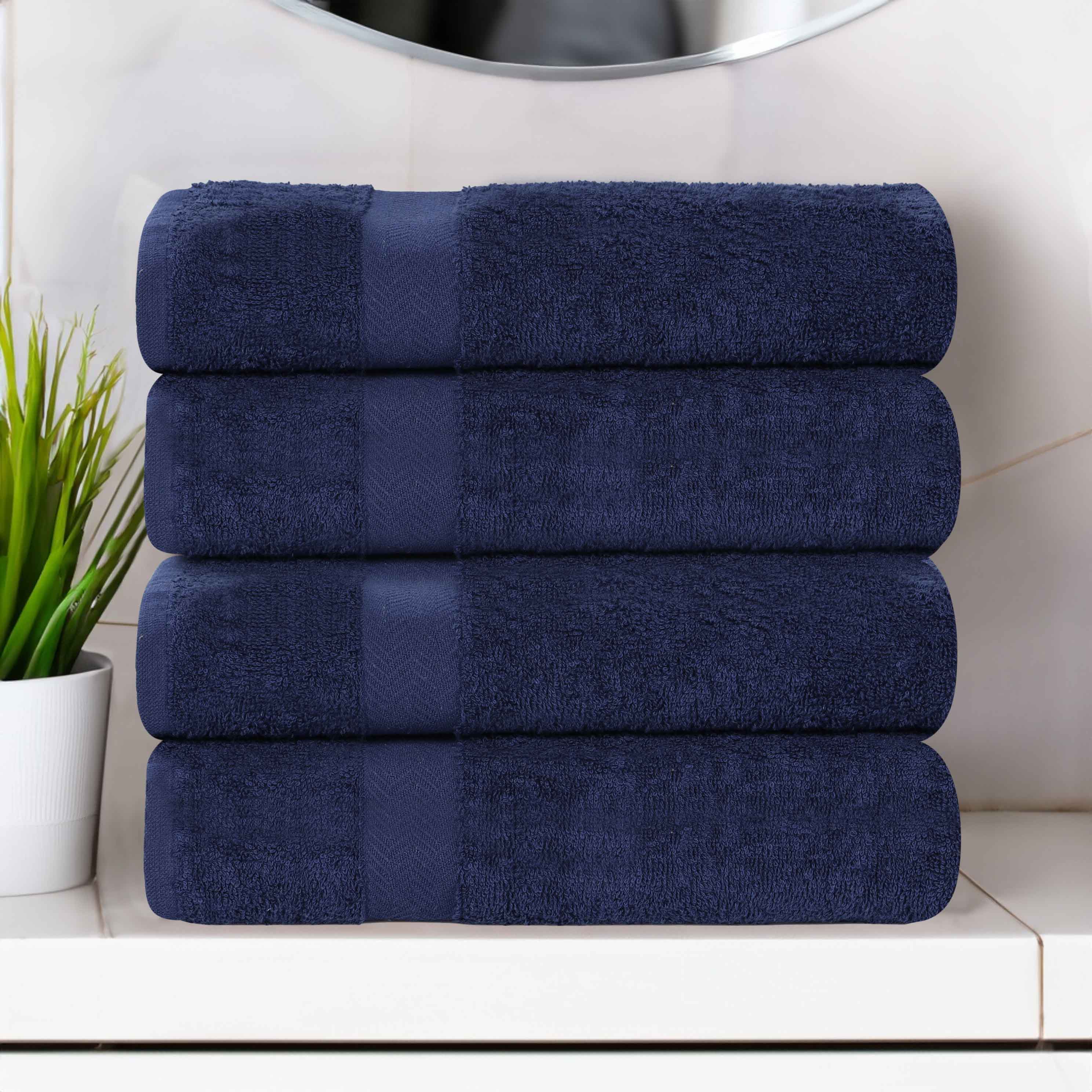 Cotton Highly Absorbent Eco-Friendly Quick Dry Bath Towel Set of 4 - Bath Towel by Superior Brand