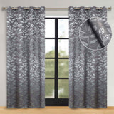 Leaves Room Darkening Washable Blackout Curtain Panels, Set of 2 - Blackout Curtains by Superior Brand