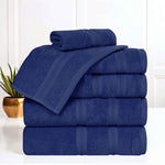 Smart Dry Zero-Twist Cotton Towel Set 6 Piece - Towel Set by Superior Brand