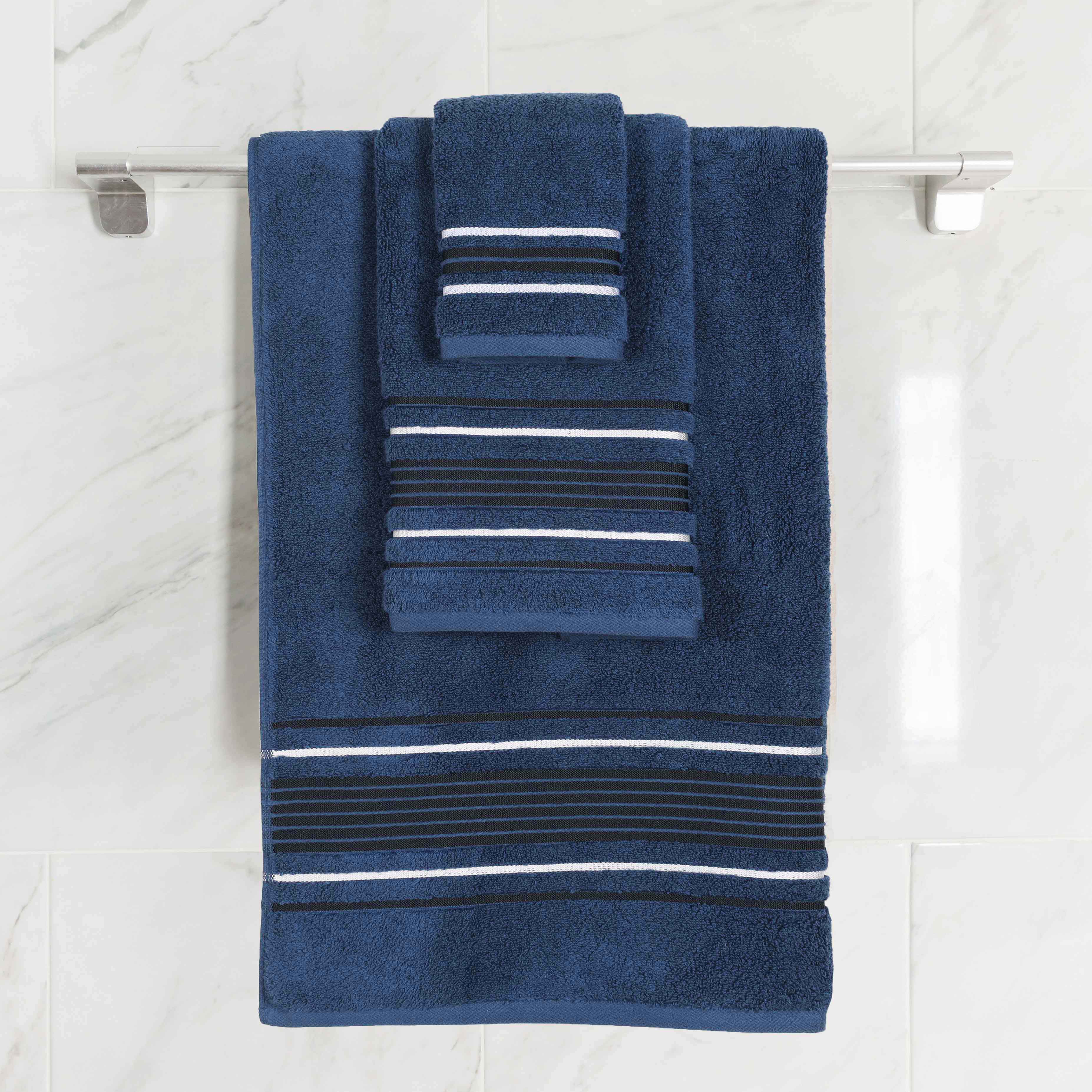 Sadie Zero Twist Cotton Solid Absorbent 3 Piece Towel Set - Towel Set by Superior Brand