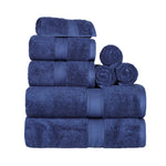 Madison Egyptian Cotton Plush Heavyweight 8 Piece Towel Set - Egyptian Cotton Towel Set by Superior Brand