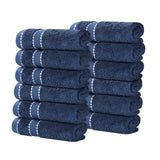 Niles Egyptian Giza Cotton Ultra Plush Face Towel Set 12 Piece - Egyptian Cotton Face Towel by Superior Brand