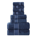 Egyptian Giza Cotton Plush Soft Towel Set 8 Piece - Egyptian Cotton Towel Set by Superior Brand
