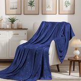 Fleece Plush Medium Weight Fluffy Soft Decorative Polka Dot Blanket - Blanket by Superior Brand