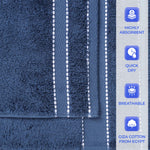 Egyptian Giza Cotton Plush Soft Towel Set 8 Piece - Egyptian Cotton Towel Set by Superior Brand