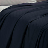 Milan Cotton Textured Jacquard Striped Lightweight Woven Blanket - Blanket by Superior Brand
