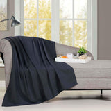 Milan Cotton Textured Jacquard Striped Lightweight Woven Blanket - Blanket by Superior Brand