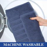 Leo Cotton Solid Modern Absorbent Heavy Washable Bath Mat Set of 2 - Bath Mats by Superior Brand