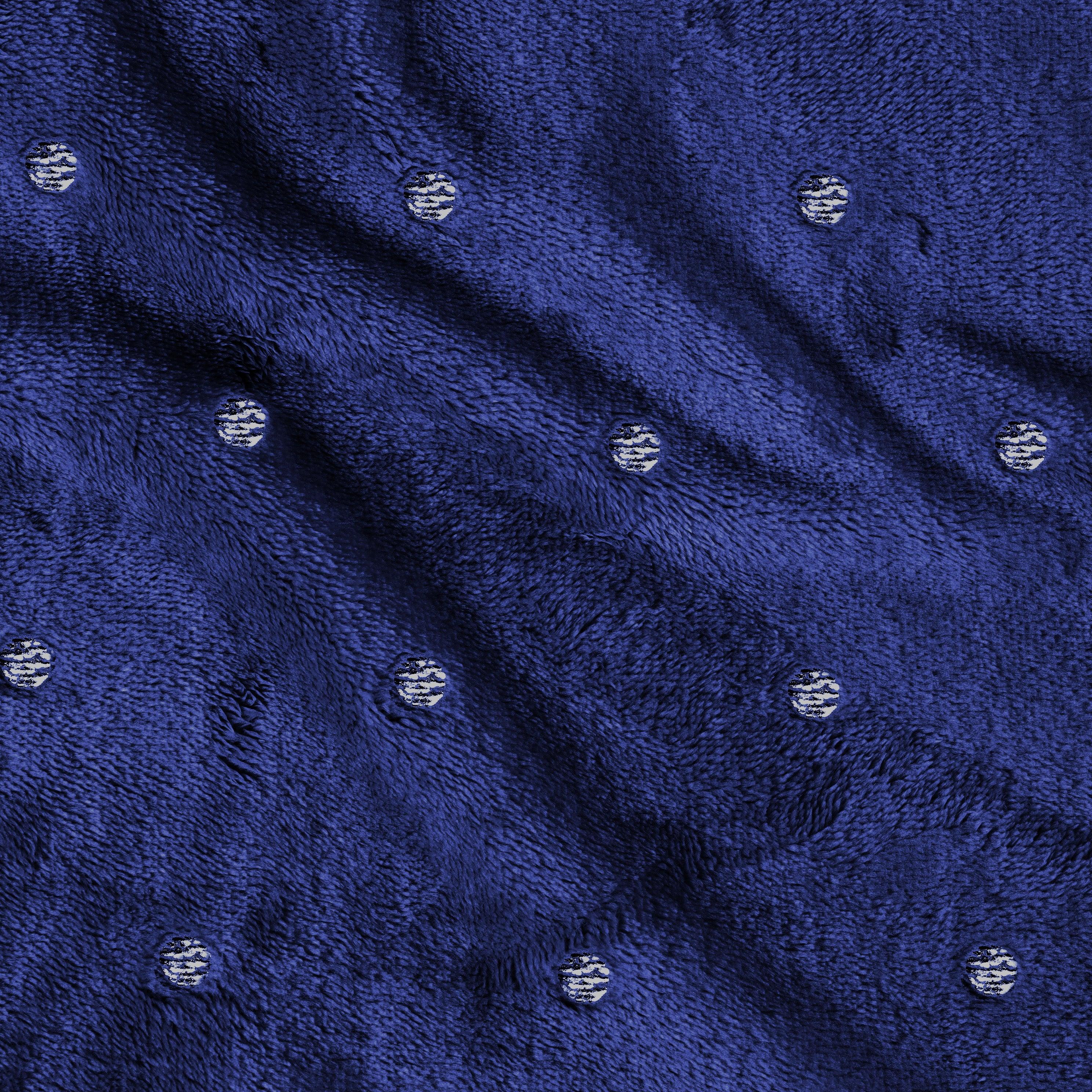 Fleece Plush Medium Weight Fluffy Soft Decorative Polka Dot Blanket - Blanket by Superior Brand