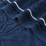 Sadie Zero Twist Cotton Solid and Jacquard Floral 12 Piece Towel Set - Towel Set by Superior Brand