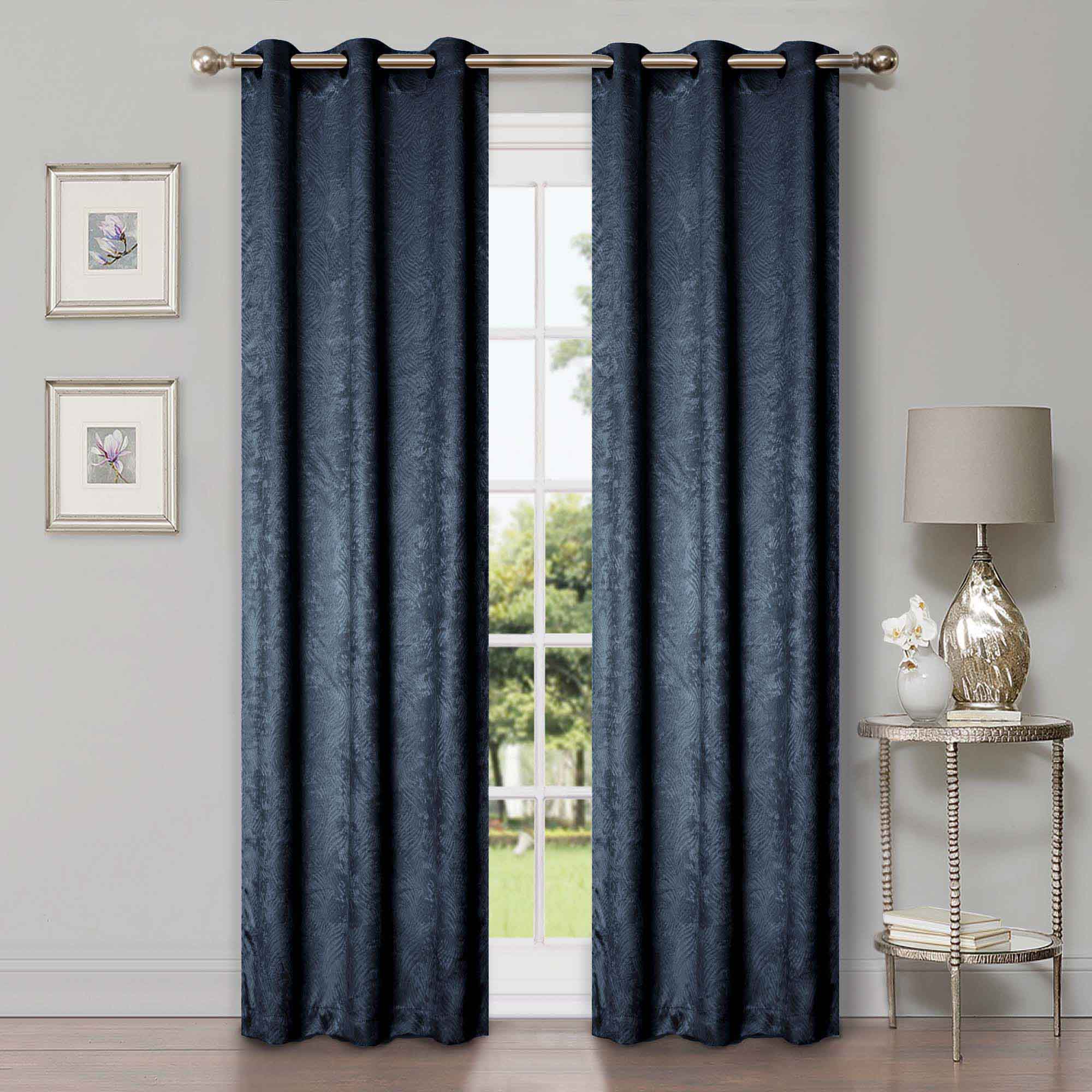 Waverly Geometric Washable Room Darkening Blackout Curtains, Set of 2 - Blackout Curtains by Superior Brand
