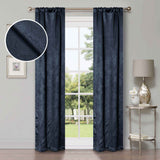 Waverly Geometric Washable Room Darkening Blackout Curtains, Set of 2 - Blackout Curtains by Superior Brand