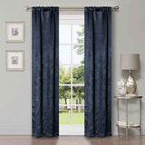 Waverly Geometric Washable Room Darkening Blackout Curtains, Set of 2 - Blackout Curtains by Superior Brand