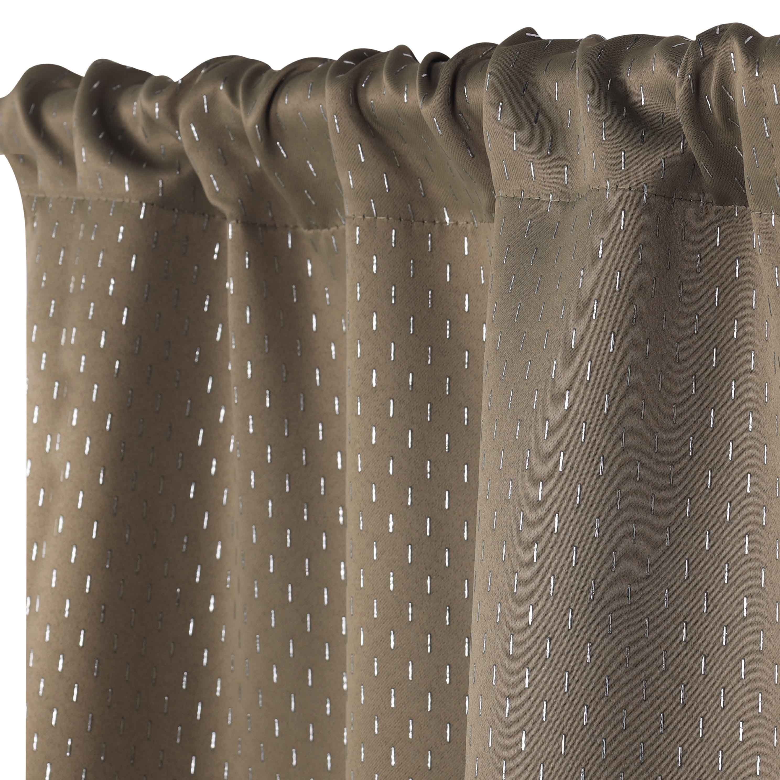 Modern Shimmer Washable Room Darkening Blackout Curtains, Set of 2 - Blackout Curtains by Superior Brand