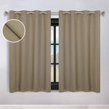 Modern Shimmer Washable Room Darkening Blackout Curtains, Set of 2 - Blackout Curtains by Superior Brand