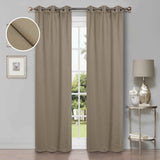 Modern Shimmer Washable Room Darkening Blackout Curtains, Set of 2 - Blackout Curtains by Superior Brand