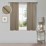 Modern Shimmer Washable Room Darkening Blackout Curtains, Set of 2 - Blackout Curtains by Superior Brand