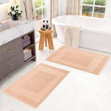 Egyptian Cotton Greek Key Infinity Border Bath Mat Set of 2 - Bath Mats by Superior Brand