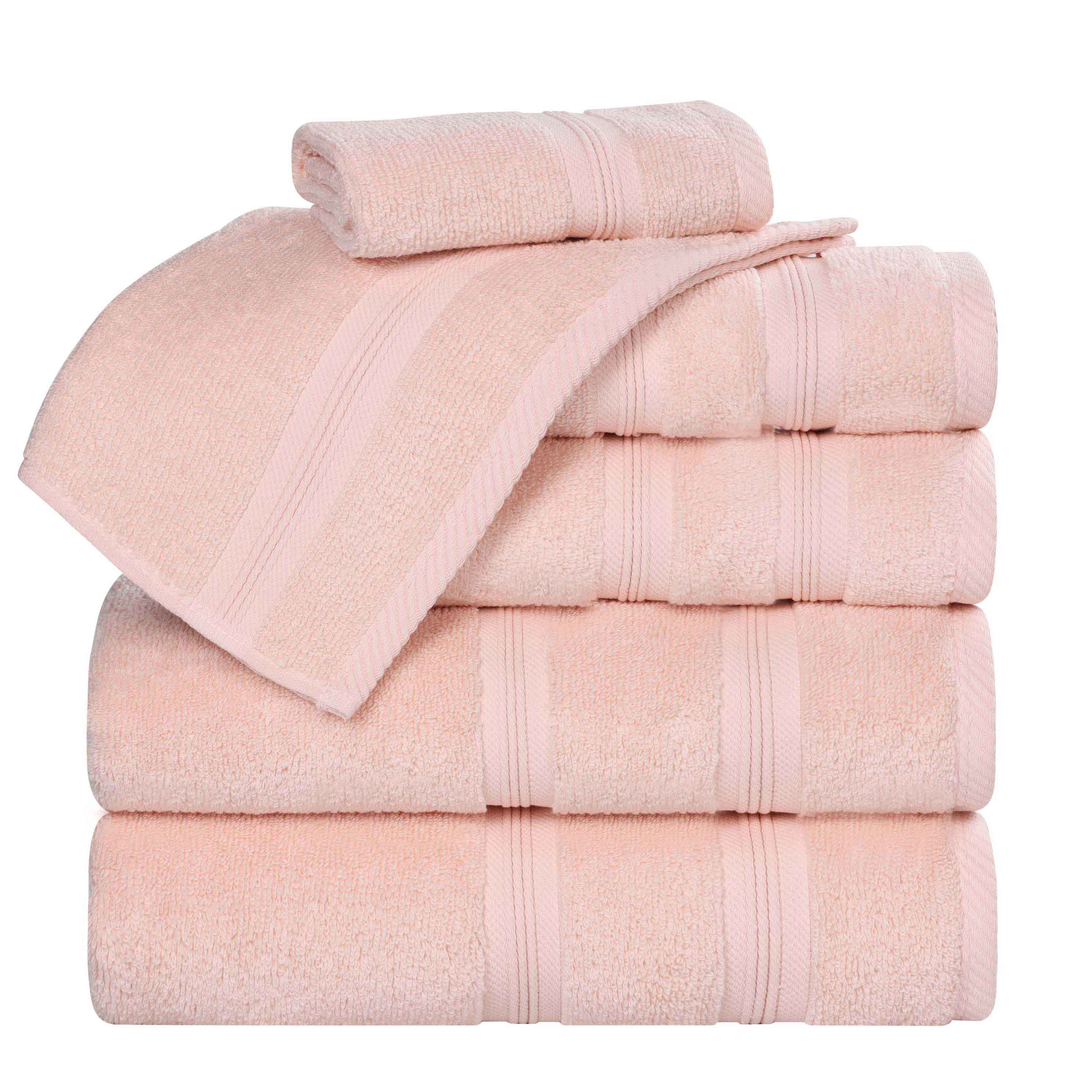 Smart Dry Zero-Twist Cotton Towel Set 6 Piece - Towel Set by Superior Brand