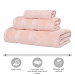 Smart Dry Zero Twist Cotton Medium Weight 3 Piece Assorted Towel Set - Towel Set by Superior Brand