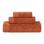 Egyptian Cotton Basketweave Solid Towel Set 3 Piece - Egyptian Cotton Towel Set by Superior Brand