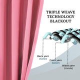 Solid Machine Washable Room Darkening Blackout Curtains, Set of 2 - Blackout Curtains by Superior Brand
