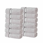 Egyptian Giza Cotton Plush Soft Towel Set 12 Piece - Egyptian Cotton Towel Set by Superior Brand