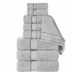 Niles Egyptian Giza Cotton Plush Towel Set 9-Piece - Egyptian Cotton Towel Set by Superior Brand