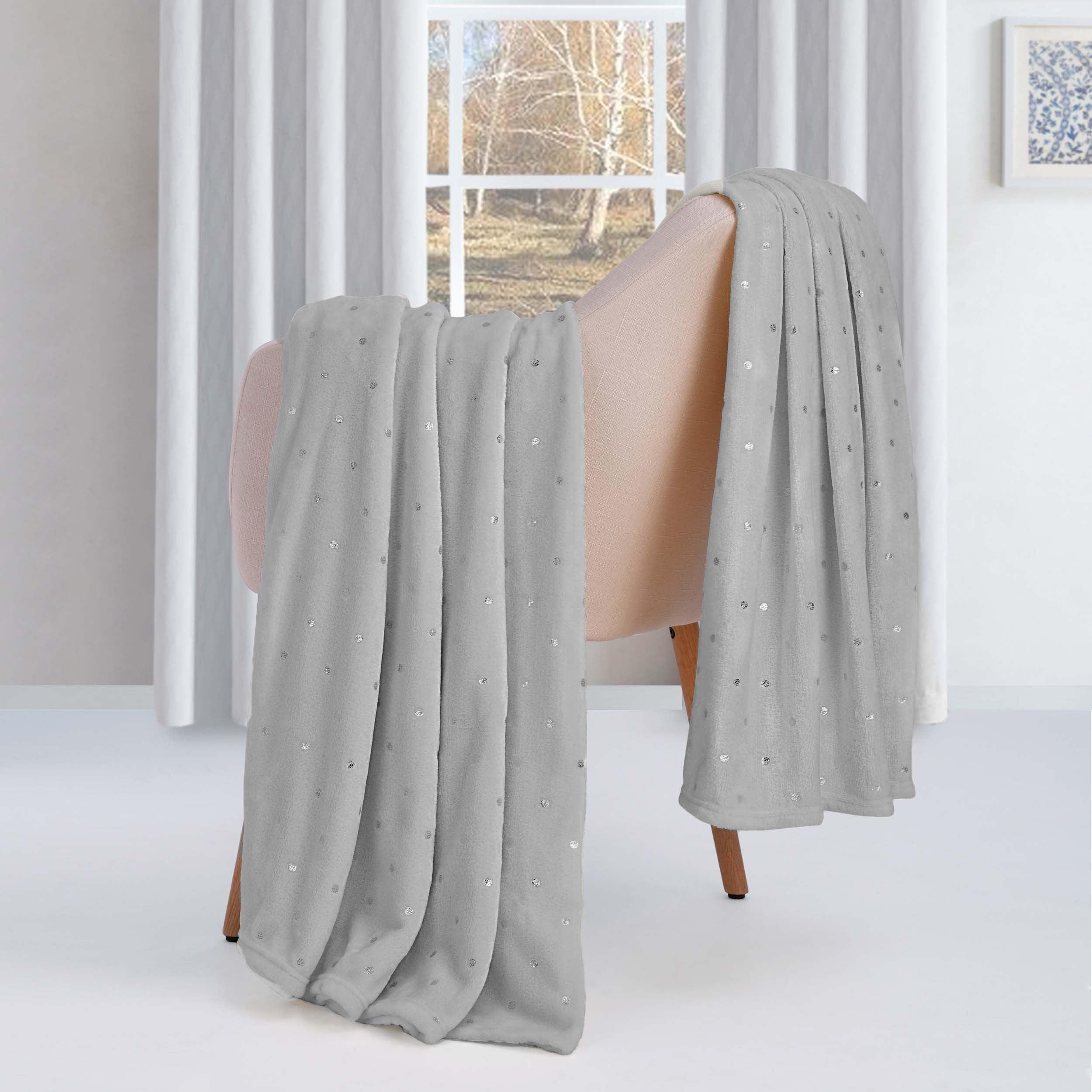 Fleece Plush Medium Weight Fluffy Soft Decorative Polka Dot Blanket - Blanket by Superior Brand