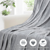 Fleece Plush Medium Weight Fluffy Soft Decorative Polka Dot Blanket - Blanket by Superior Brand