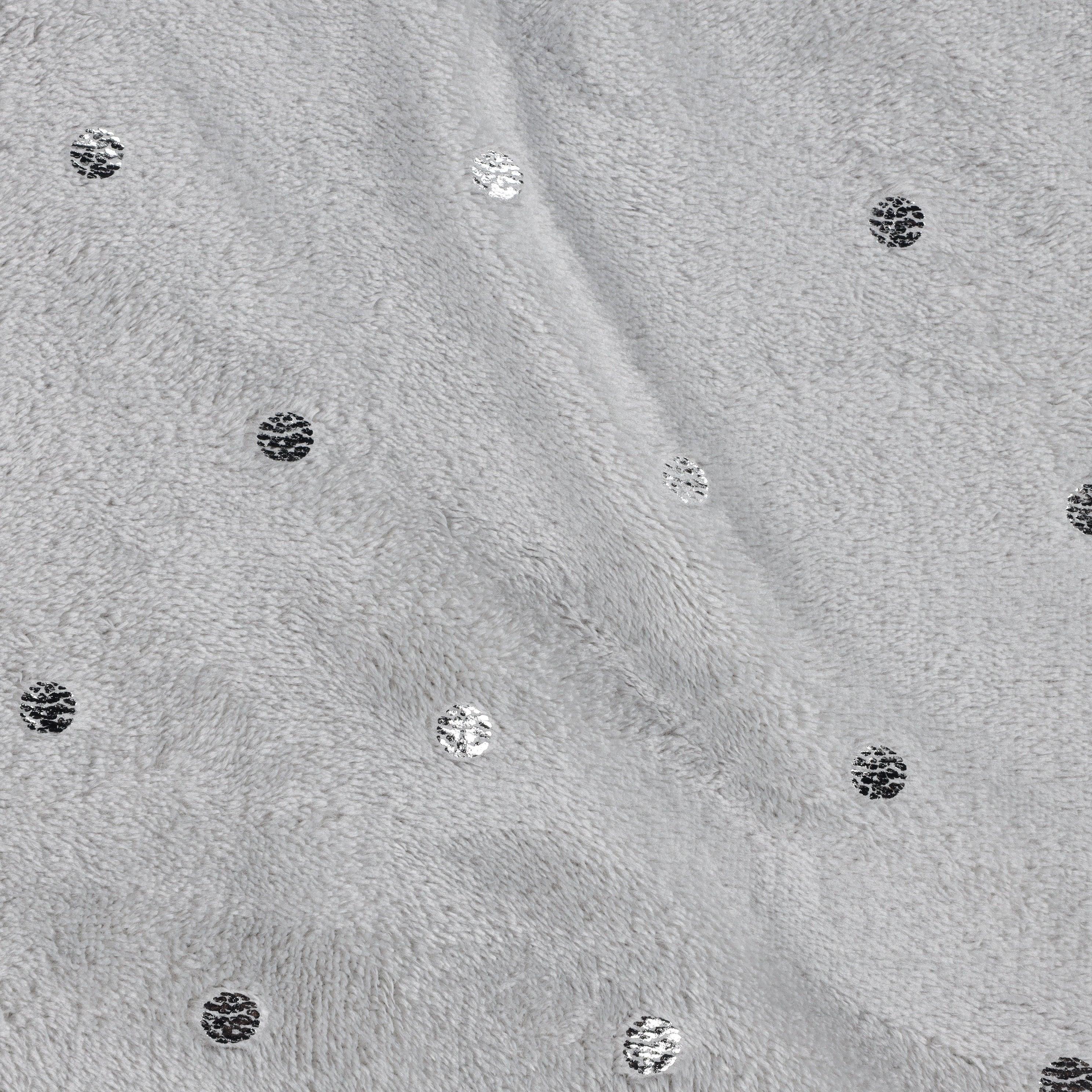 Fleece Plush Medium Weight Fluffy Soft Decorative Polka Dot Blanket - Blanket by Superior Brand