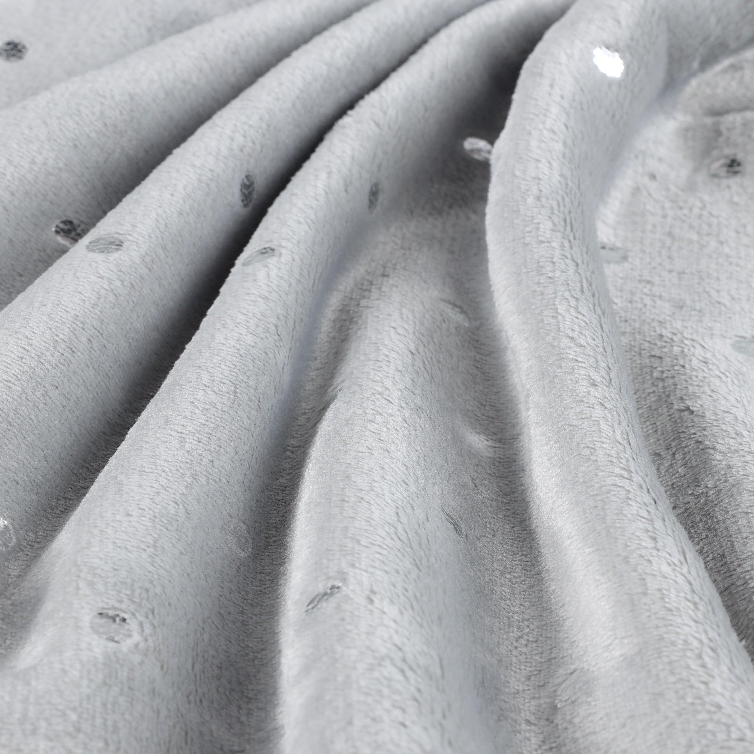 Fleece Plush Medium Weight Fluffy Soft Decorative Polka Dot Blanket - Blanket by Superior Brand