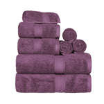 Madison Egyptian Cotton Plush Heavyweight 8 Piece Towel Set - Egyptian Cotton Towel Set by Superior Brand