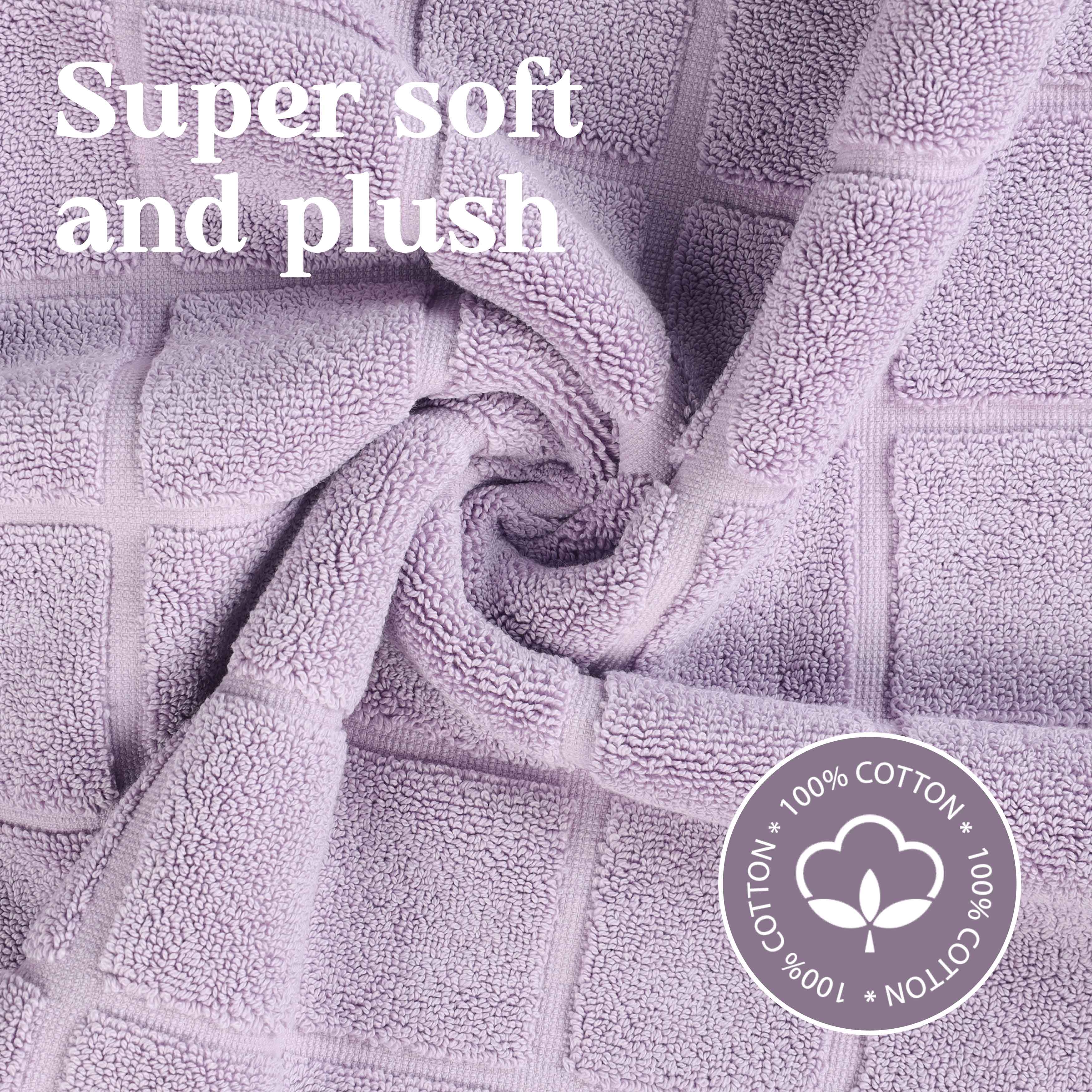 Nora Cotton Solid Absorbent Thick Checkered Washable Bath Mat Set of 2 - Bath Mats by Superior Brand