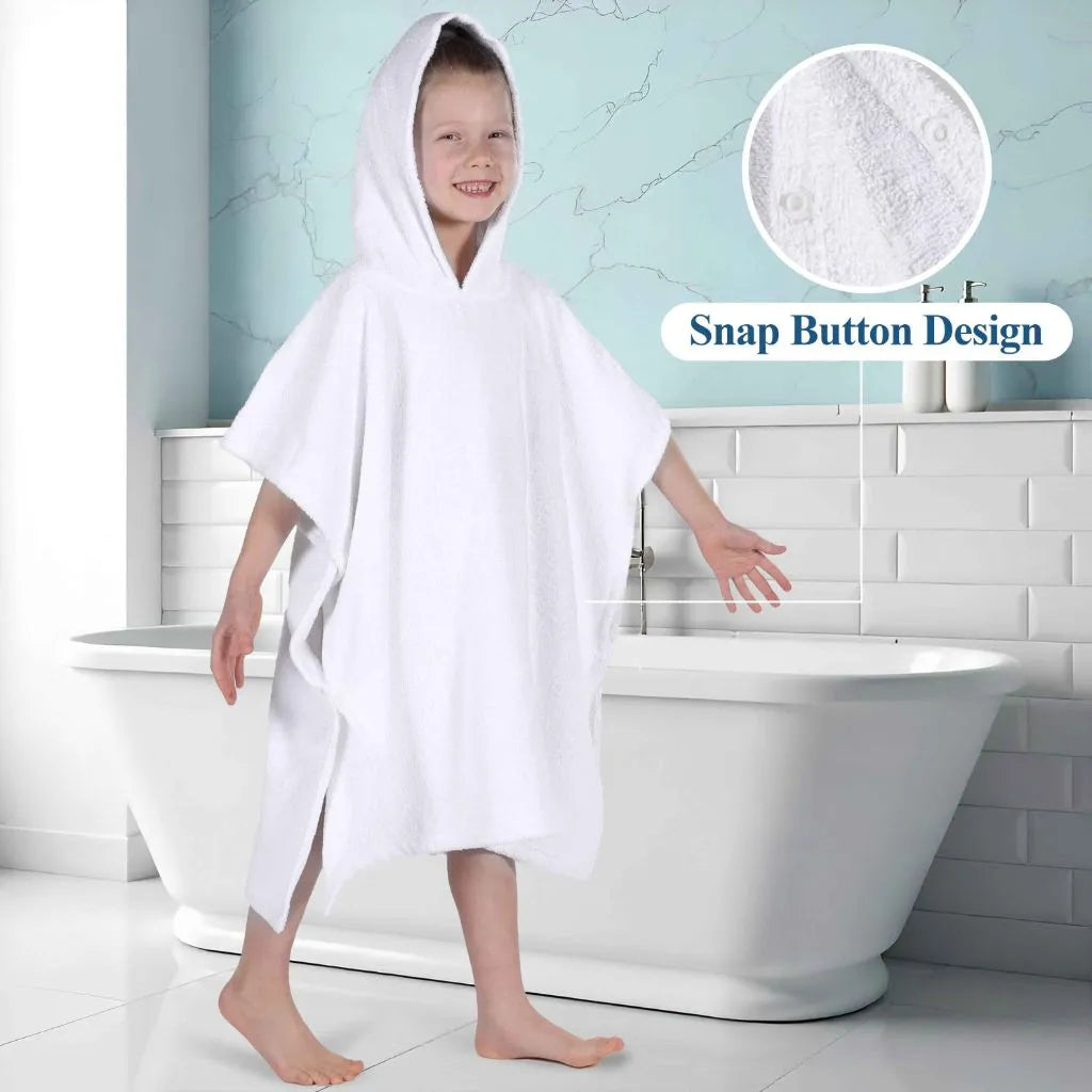 Lyron Cotton Terry Hooded Bath Towel - Hooded Bath Towel by Superior Brand