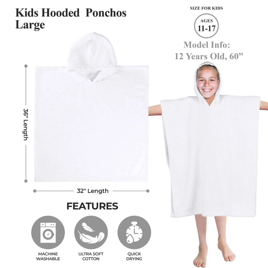 Lyron Cotton Terry Hooded Bath Towel - Hooded Bath Towel by Superior Brand
