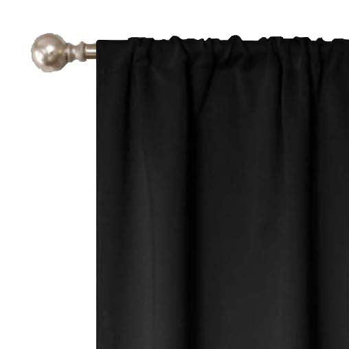 Solid Machine Washable Room Darkening Blackout Curtains, Set of 2 - Blackout Curtains by Superior Brand