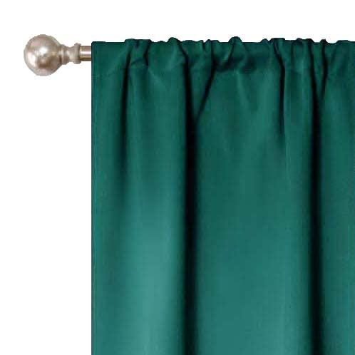 Solid Machine Washable Room Darkening Blackout Curtains, Set of 2 - Blackout Curtains by Superior Brand