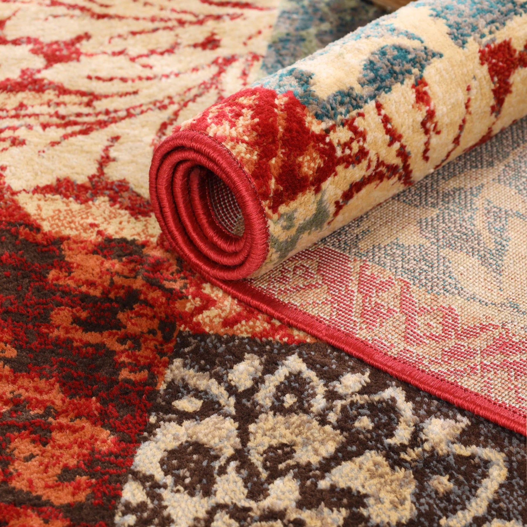 Superior Kennicot Elegant Floral Patchwork Indoor Area Rug or Runner