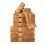 100% Egyptian Cotton Madison Plush Towel Set 9 Piece - Egyptian Cotton Towel Set by Superior Brand