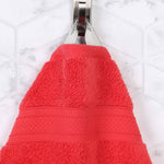 Chevron Zero Twist Solid and Jacquard Soft Cotton 12 Piece Towel Set - Towel Set by Superior Brand