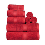 Madison Egyptian Cotton Plush Heavyweight 8 Piece Towel Set - Egyptian Cotton Towel Set by Superior Brand