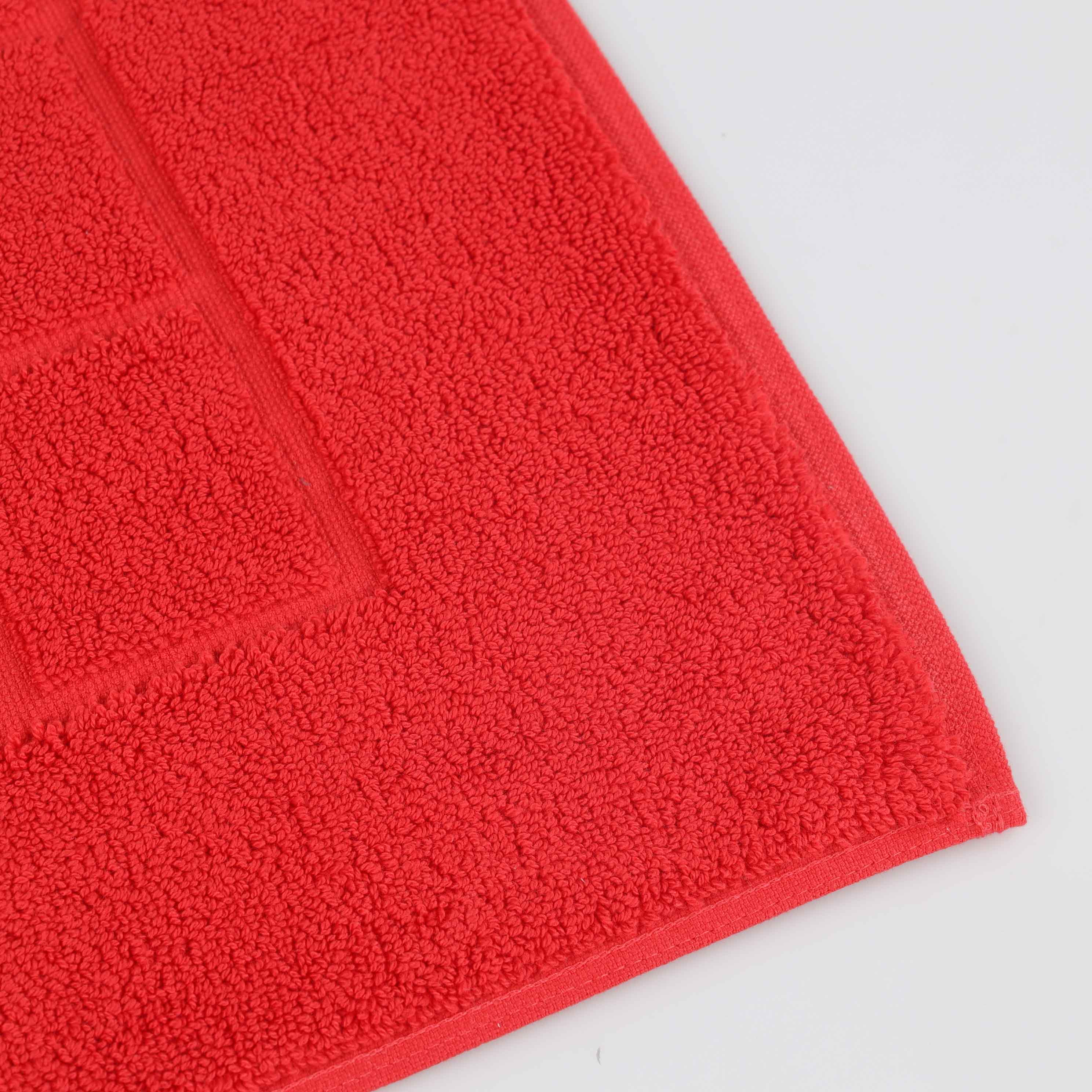 Nora Cotton Solid Absorbent Thick Checkered Washable Bath Mat Set of 2 - Bath Mats by Superior Brand